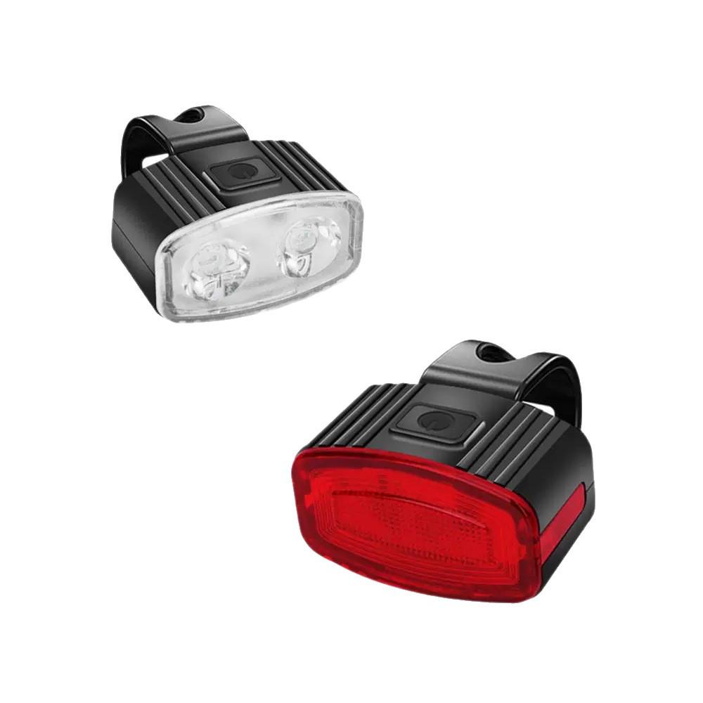 Super Bright Rechargeable Bike Headlight & Taillight Set for Night Riding