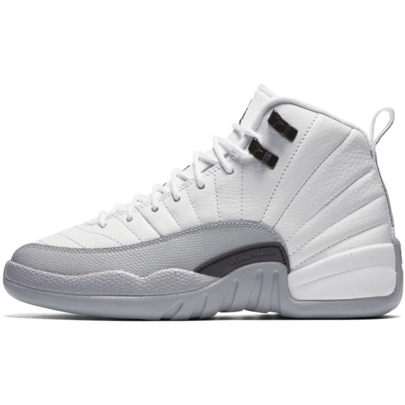 Jordan 12 Retro Wolf Grey GS 510815-108 36 чёрный/белый