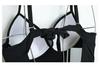 2021 Sexy Push-Up Durchsichtiger Patchwork Rückenfreier Badeanzug für Damen