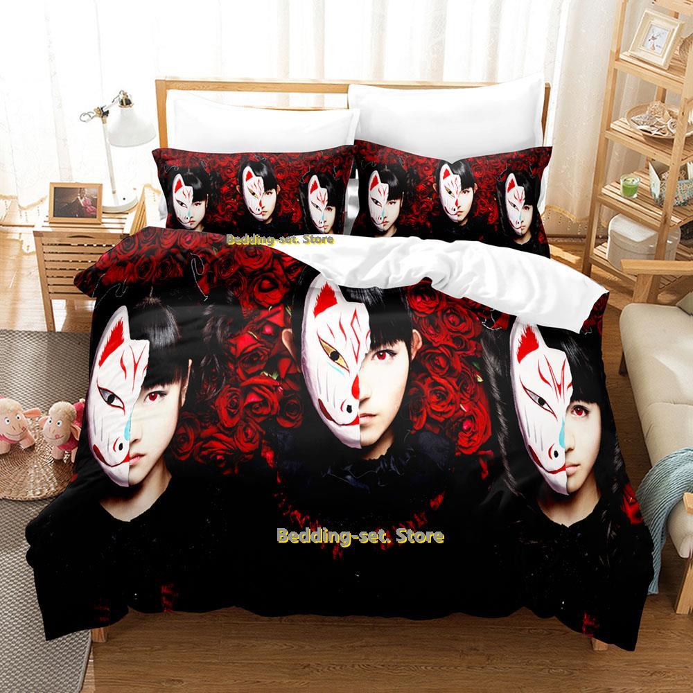 Comforter Babymetal Band Bedding Set Single Twin Full Queen King Size Bed Set Adult Kid Bedroom Three-Piece Suits 3D Anime Bed Sheet