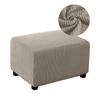 2 Sizes Footstool Cover Jacquard Cloth Footrest Cover Elastic Furniture Protection Removable Ottoman Cover Used For Home