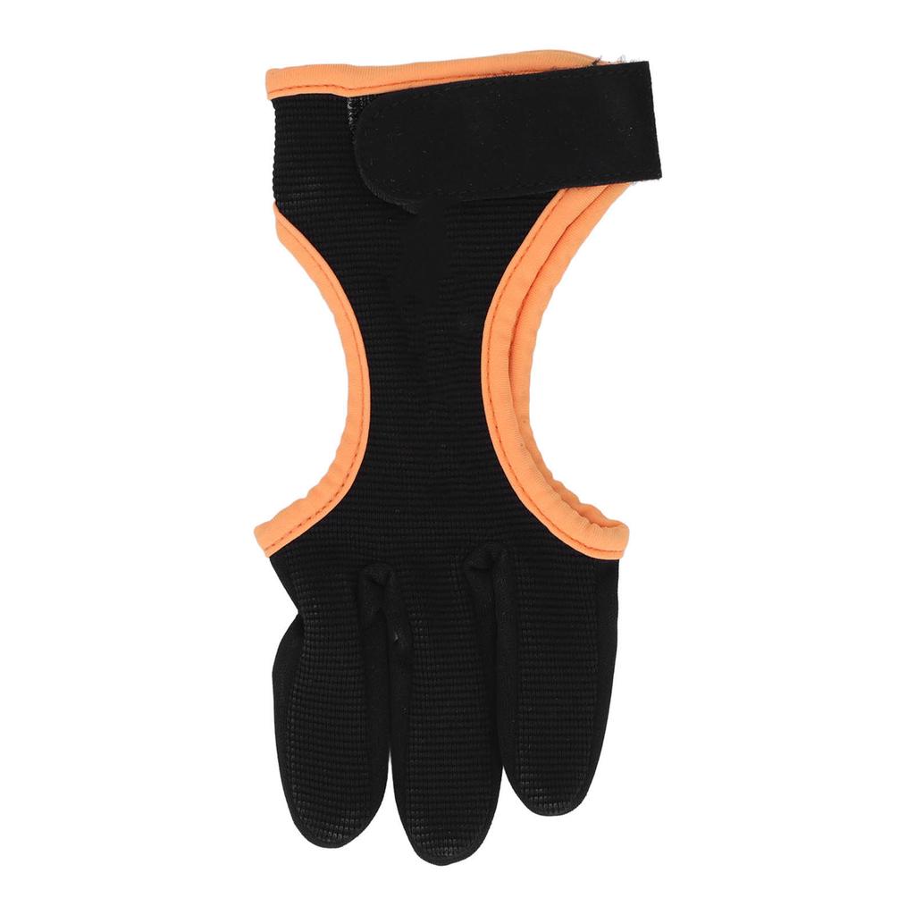 Archery Hand Guard Three Fingers Breathable PU Recurve Bow Archery Gloves for Outdoor Shooting S