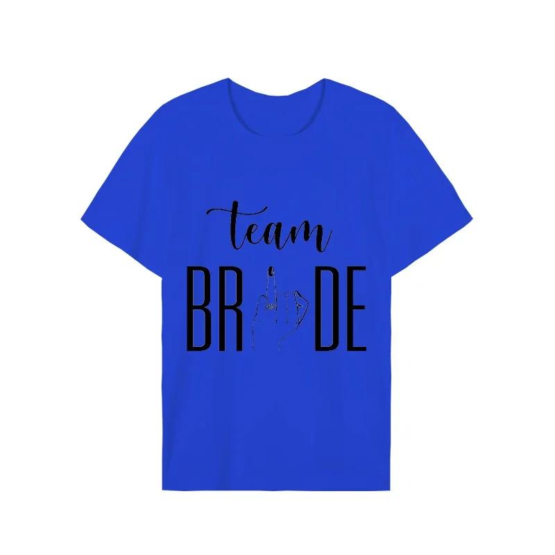 Women Team Bride T Shirt Future Bride Tops Bachelorette T-shirt Short Sleeve EVJF Tshirts Ring Finger Wedding Hen Party Tees