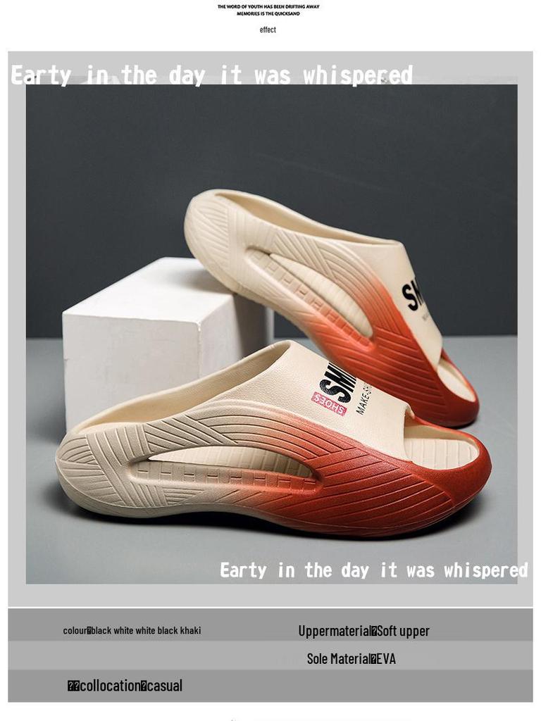 Męskie sportowe klapki outdoorowe antypoślizgowe 2025 - Letnie obuwie do wody i na plażę z jednym paskiem, komfort jak kupa.