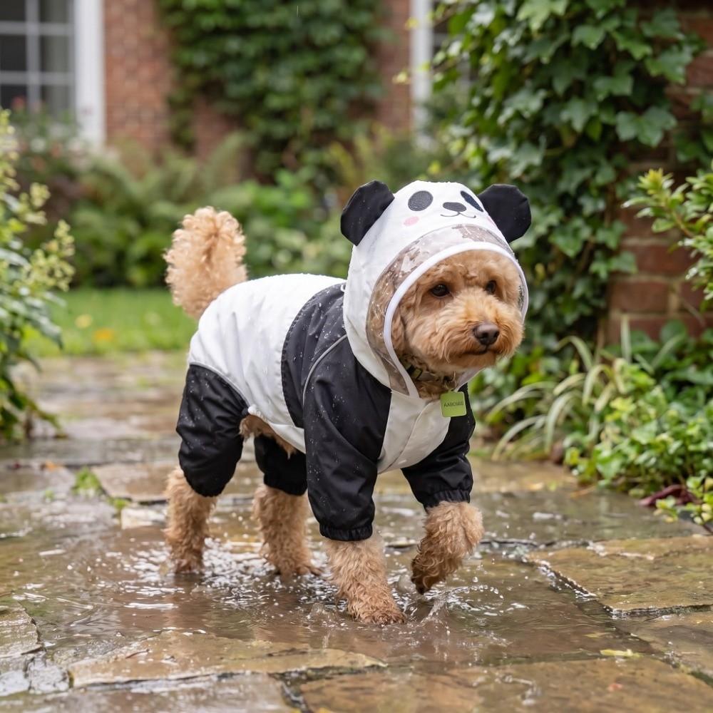 High Visibility Dog Rain Cloak Waterproof Pet Clothes Pet Rain Jacket  for Walking