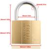 Metal Pad Locks with 3 Keys for Box Rustproof Gym Locker Home Improvement Hardware Luggage Lock Waterproof Lock and Key Set