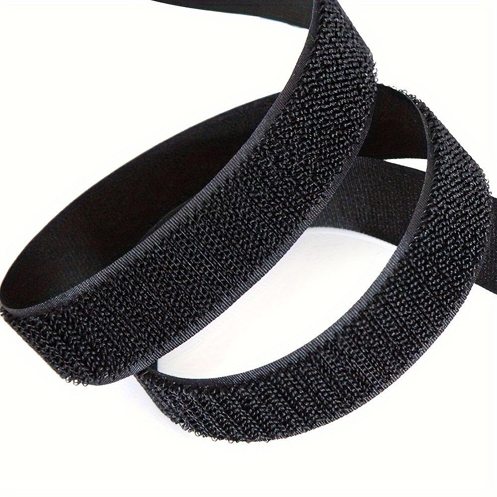 Nylon Hook & Loop Cable Ties. Reusable fastener roll with buckles for wire organizing & home storage.