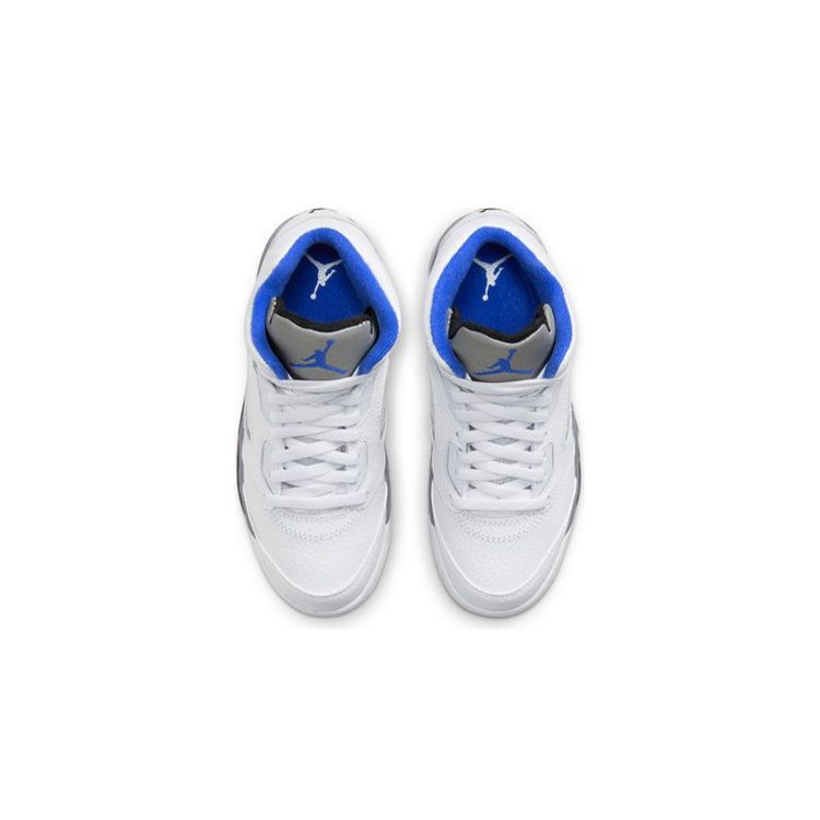 Air Jordan 5 Retro PS Stealth 2.0 Kids Sneakers White Black Hyper-Royal 440889-140