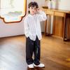 Boys' Chinese Style Hanfu Set - Spring/Autumn Shirt & Outfit for Performances and Formal Events