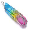 Crystal Chakra Pendant Necklace Tree Of Life Copper Wire Wrapped Birthstone Silver Jewelry Chakra Stones Healing Crystals
