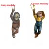 1pc Home Living Affe Schimpanse Hängenden Seil Garten Ornament Outdoor Statue Skulptur Harz Dekor Geschenke