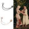 Magnetic Buckle Fashion Jewelry for Women Sweater Shawl Clips Long Chain Scarf Collar Pin for Women Girl Clothing Dress