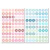 Adesivos Coloridos de Bolinhas com Letras Alfabeto Número Decalques DIY para Scrapbooking Diário Projetos de Artesanato Fácil de Remover Removível Essencial para Planejador Cartão