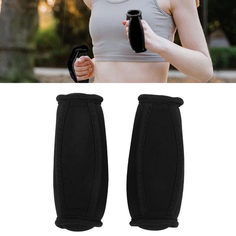 2pcs Soft Shell Material Handheld Soft Dumbbells Hand Strap Dumbbells  Walking Exercise