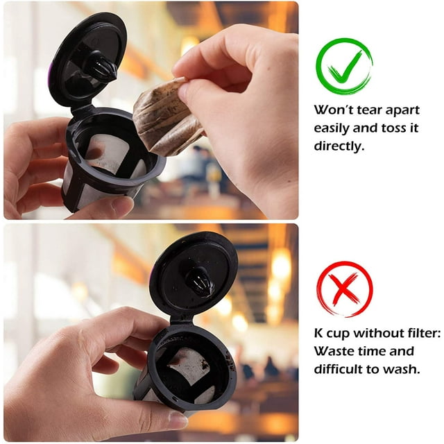 Keurig Disposable Mini Paper Coffee Filter for Keurig 1.0 2.0 K Cup  100 Pack