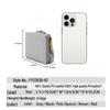 Women's Creative Iron Clip Wallet, High-End Mini Handheld Coin Bag with Light Gold Edges, Simple and Detachable Design