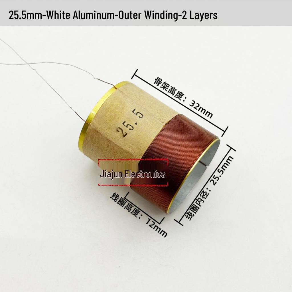 Black Aluminum Woofer Voice Coil Repair Kit - Core Wire: 25-125, Coil Sizes: 65.5mm, 75.5mm, 99.5mm