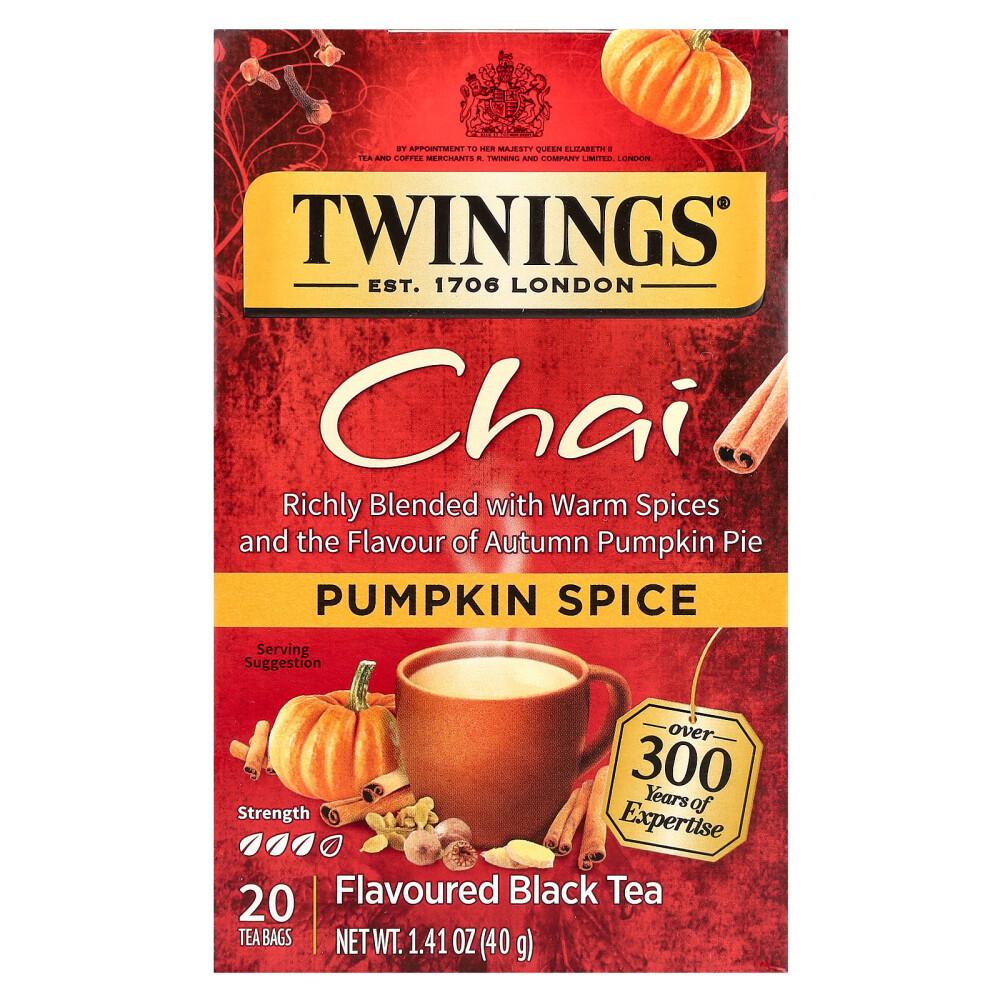 Twinings Chai Black Tea Pumpkin Spice 20 Tea Bags 40g (1.41oz)