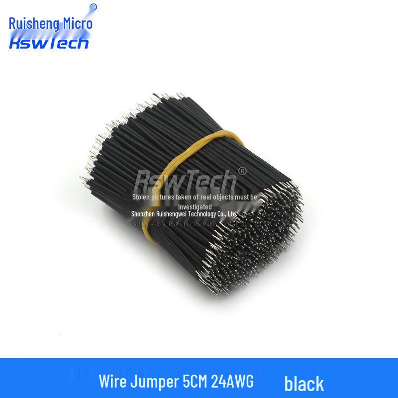Double-Headed Tinned Wire Jumper for Welding & Electronic Connection, 22/24AWG, 5/0.8mm, Length: 50/150mm