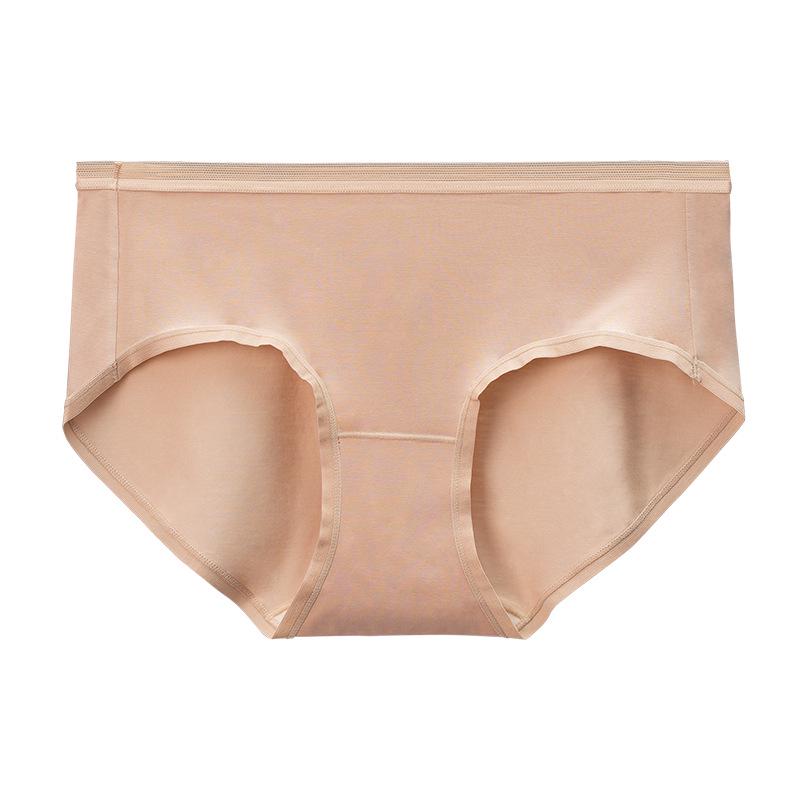 100% Cotton Modal Women's Underwear: 100-Pack, Antibacterial, Breathable, Silky Soft, Seamless Mid-Rise Triangle Briefs.