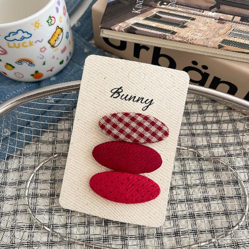 3pcs Fabric Water Drop BB Clip Polka Dot Hair Clip Hairpin Cute Children Hairpin Bangs Side Clip Headwear Girls Hair Accessories