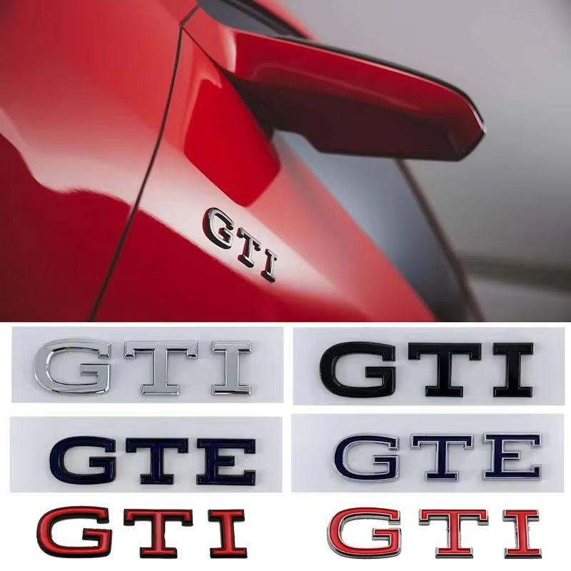 ABS Car Rear Trunk Emblem Fender Side Badge Sticker for Volkswagen VW New GTE GTI Logo T-ROC GOLF JETTA MK4 PASSAT Polo TOURAN DA0