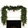 2025 Independence Day Norfolk Soft Rubber Hand-feel Pine Needles Christmas Garland