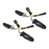 4Pcs Motorcycle LED Turn Signal Lights Mini Front Rear Indicator Waterproof Universal for Beach