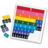 Learning Resources Fraction Rainbow Tiles with Case Educational Math Manipulatives 100 Pieces