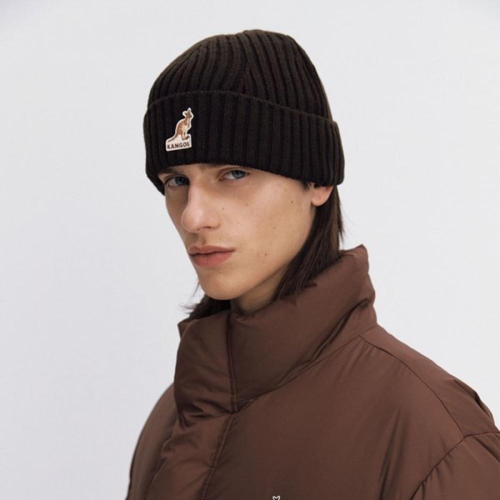 KANGOL Шапка Коричневая 3673 Нашивка с логотипом FREE