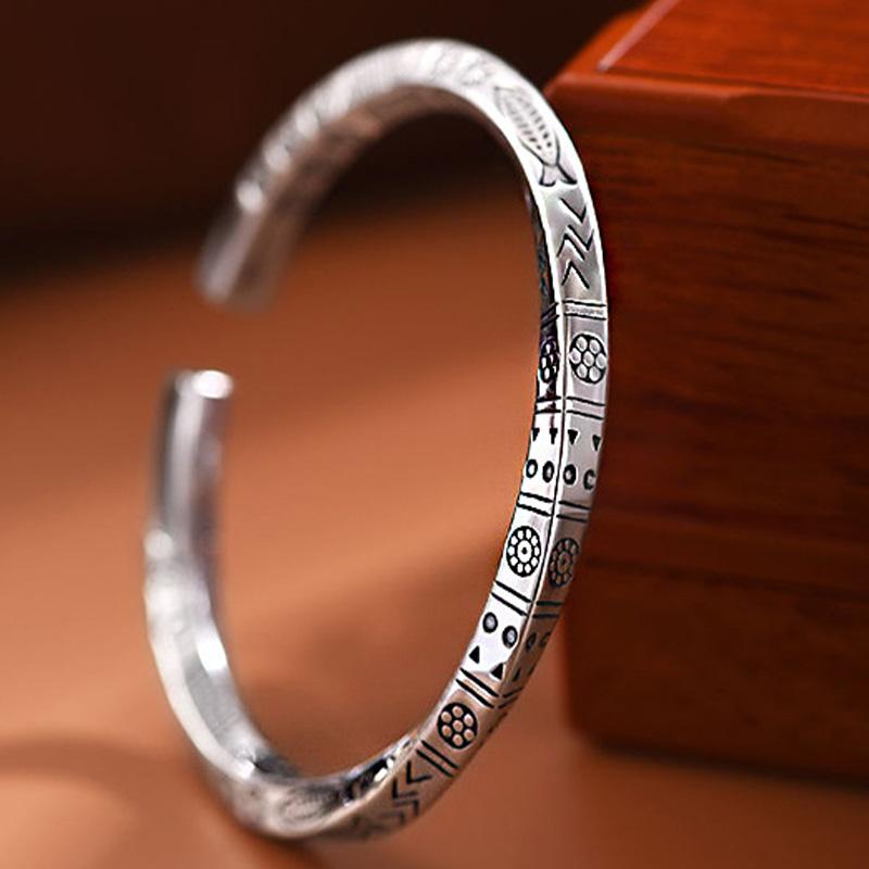 Retro Mobius Strip Totem Bracelet For Men Zinc Alloy Color Punk Gothic Rock Hiphop Adjustable Bracelet Biker Accessories Unisex Gift