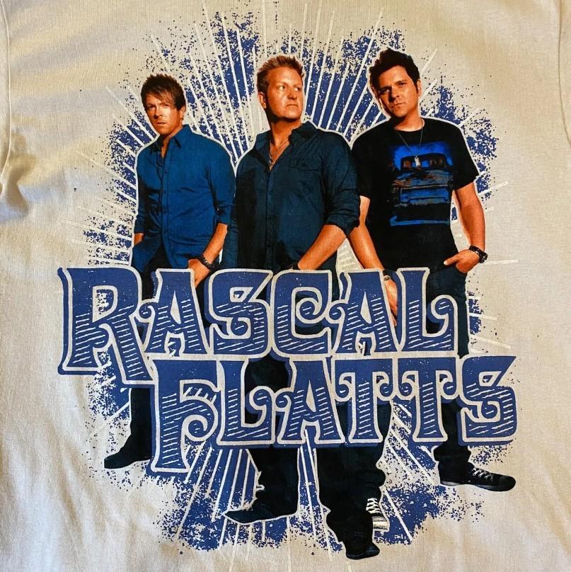 Винтажная футболка группы Rascal Flatts, унисекс, для концерта, размеры от S до 5XL, DO525, унисекс XXXL
