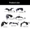 4Pcs Scary Realistic Bat Hanging Ornament Wall Hanging Decorations For Garden Window Display Halloween Celebration