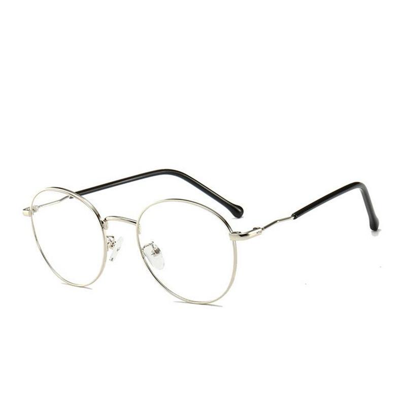 

Oval 1.56 Aspherical Lens Prescription Eyeglasses Women Men Student Optical Spectacle Nearsighted Glasses 0 -0.5 -0.75 To -6.0 0 серебряный