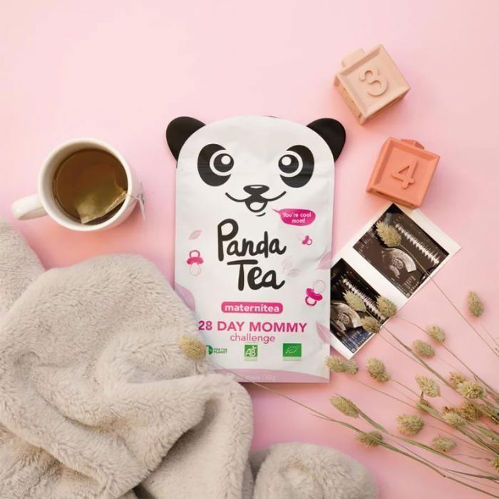 Panda Tea - Maternitea - Infusion Maternité - Parfum Fraise & Fruits Rouges - BIO - 28 sachets