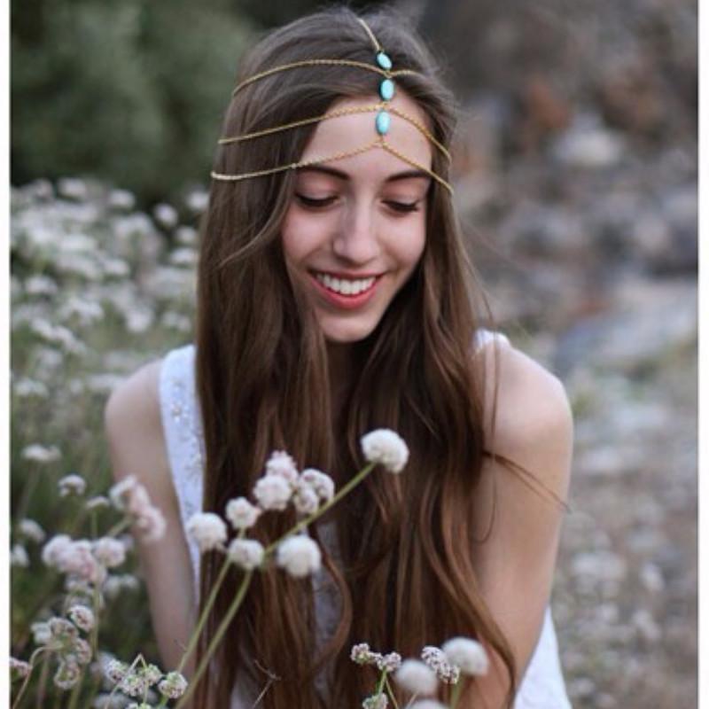 ראש אופנתי לקשט מאמר יוקרתי אקזוטי מאוהב חישוק שיער פשוט