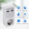 3680W Intelligent Programmable Countdown Timer Socket Double USB Port Electronic Timer Switches For Home Electronics
