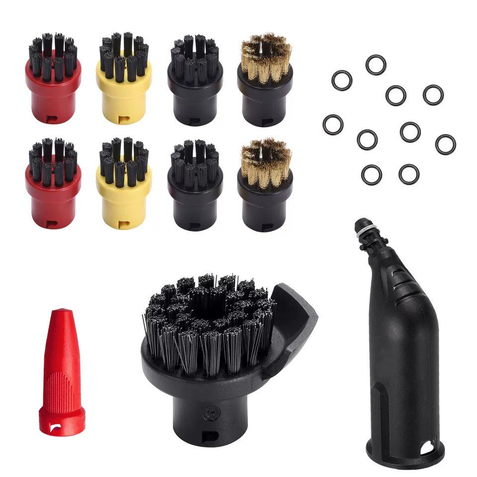 Kärcher SC Series Steam Accessories Set: Includes Small Round Brush, Copper Brush, Floor Nozzle