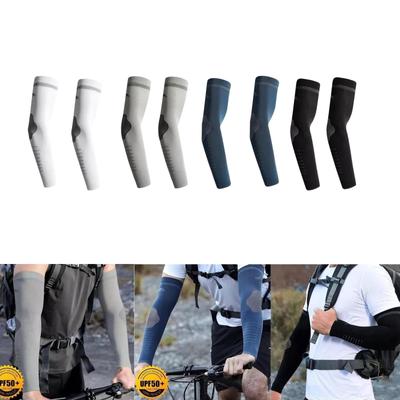 4 Pairs Sun Protection Arm Sleeves Compression for Football Work Outside