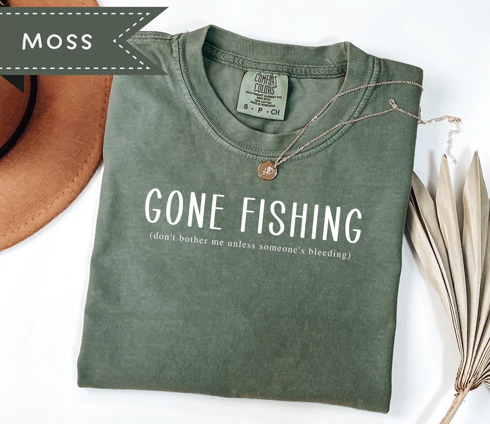 Gone Fishing Graphic Tee, Comfort Colors® Fishing Dad Shirt, Outdoor Grandpa Shirt XL