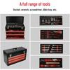108-Piece 3-Layer Drawer Hardware Tool Box: Household Repair Set with Socket Wrench