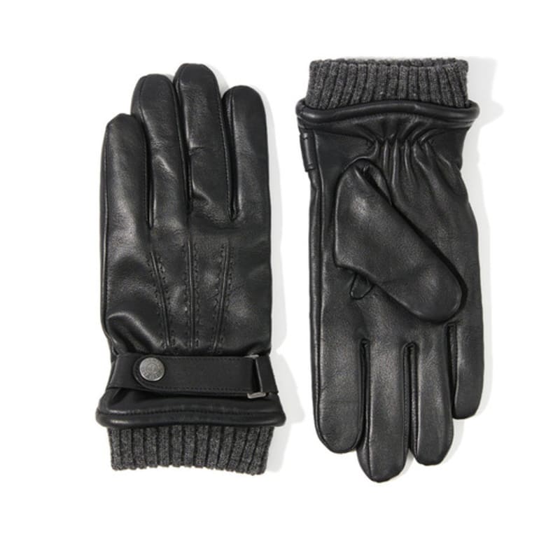 DENTS Henry Touchscreen Men's Leather Gloves - Black