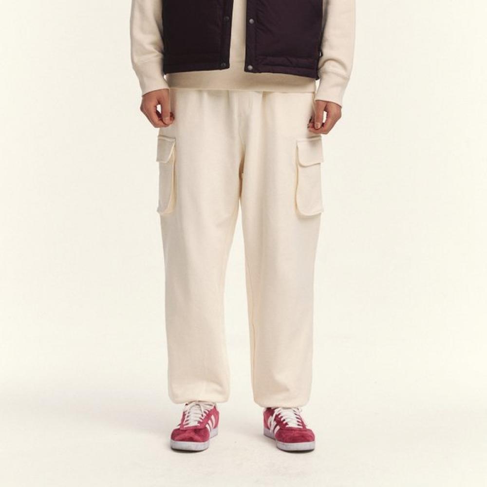 KANGOL Утилитарные спортивные штаны Слоновая кость 4542 S