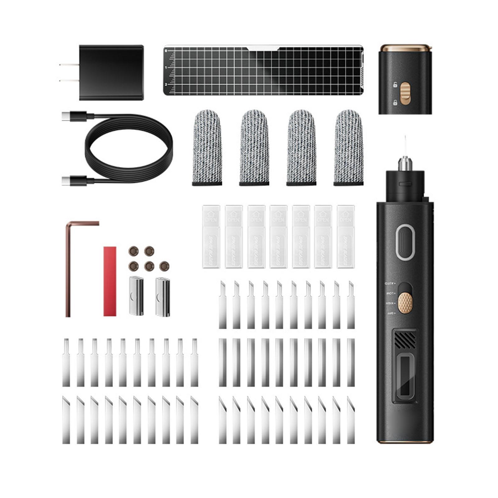 

Ultrasonic Cutter 40kHz High Portable Handheld Ultrasonic Cutting Tool with 50 Replacement Blades for PCB Circuit Board Plastics Wood