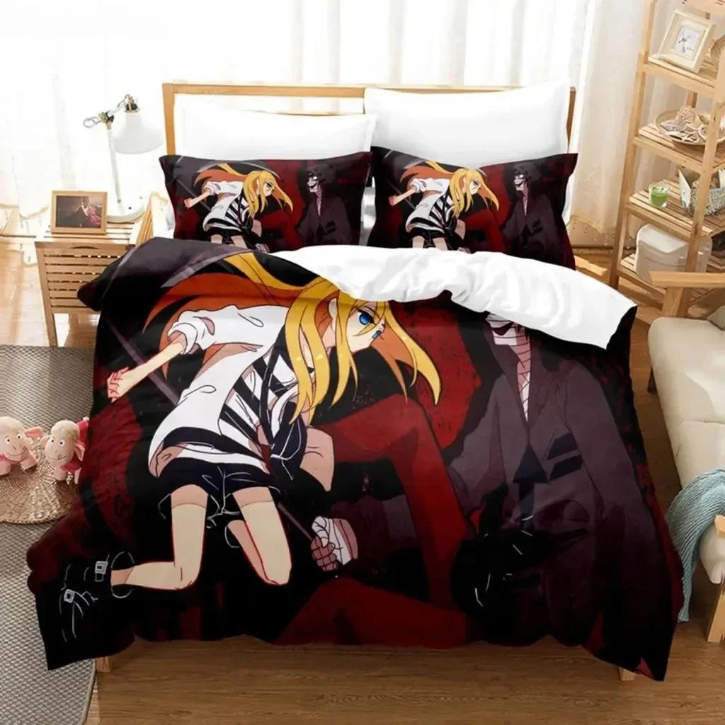 Anime Angels Of Death Bedding Set Boys Girls Twin Queen Size Duvet Cover Pillowcase Bed Kids Adult Fashion Home Textileextile