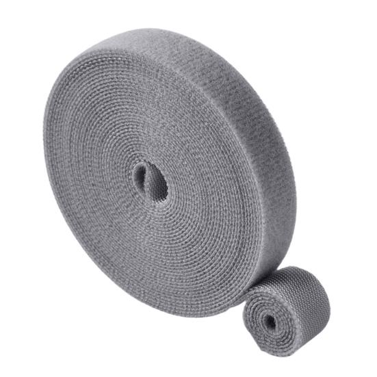 

16,4 фута Подвязка для растений Садовая лента Многоразовая застежка-липучка Двусторонняя подвязка для поддержки растений для вьющихся растений Организация кабелей 5 m серый