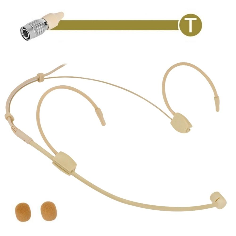 

Бежевый двойной заушный микрофон с разъемом XLR 4 Pin, доступны варианты T