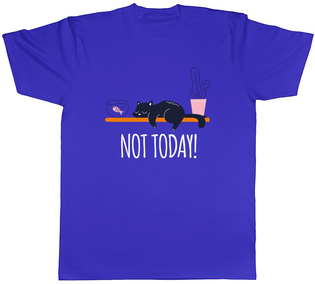 Funny Sleeping Cat Unisexs TShirt Not Today Lazy Tired Unisex Tee Gift