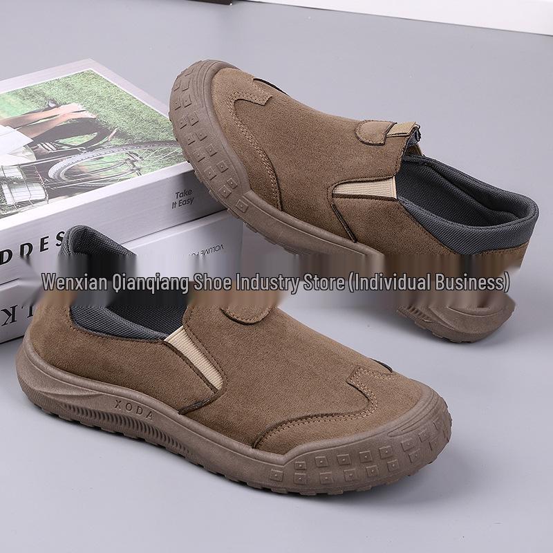 Men s Trendy Slip-On Loafers: Lightweight, Breathable, Comfortable Soft Sole Casual Shoes 42