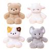 Bear Plush Doll Soft Stuffed Animal Cute Realistic Cat Sheep Elephant Huggable Companion for Kids Birthday Gift